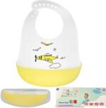 Soft Silicone Colorful Bibs, Travel Case, Reusable, Dishwasher-Safe, Adjustable, BPA-Free, Toddlers 6-48 Months - Image 8