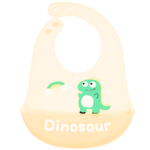 Silicone Bibs, Soft, Thin Light Weight, BPA Phthalate Free, Waterproof, Toddler Infant 6-48 Months, Food Catcher