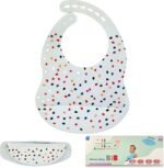 BPA-Free Silicone Baby Bibs with Travel Case, Toddlers Boys/Girls, Large Pocket, Adjustable, Toddlers 6-48 Months - Image 4